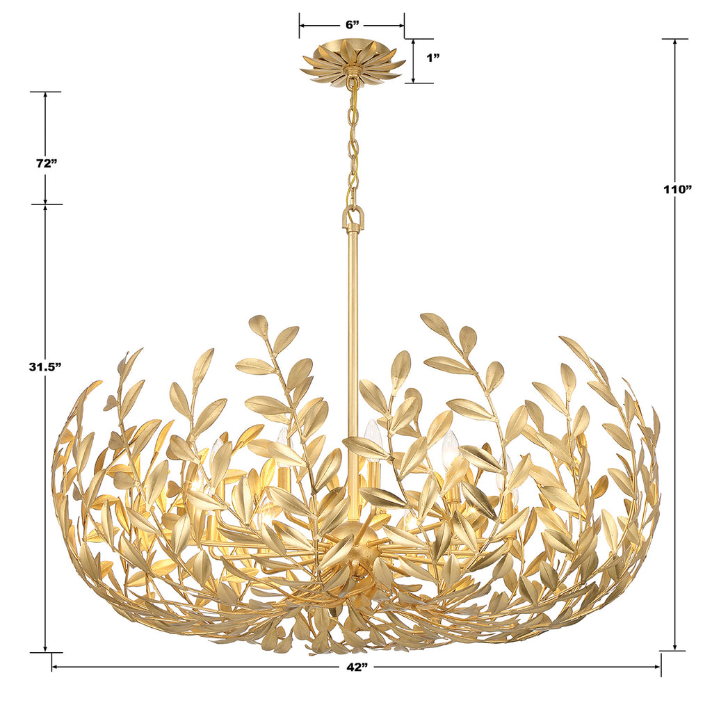 Broche 12 Light Chandelier