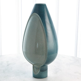 Two Tone Pod Vase : Two Tone Pod Vase (Tall / Azure)