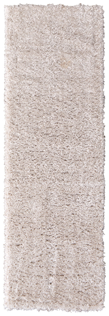 Darian Modern Solid Ivory Area Rug (2'6" x 8')