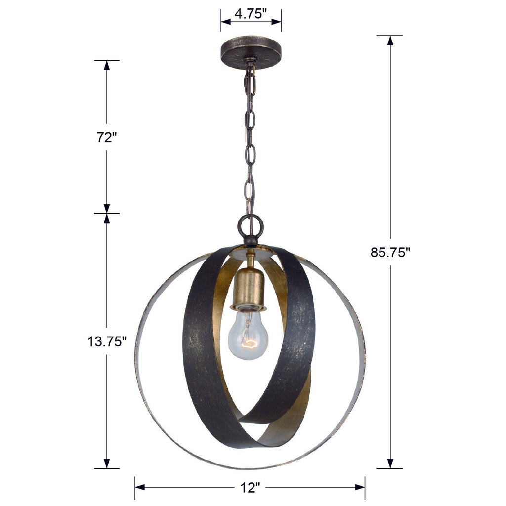 Luna 1 Light Mini Pendant