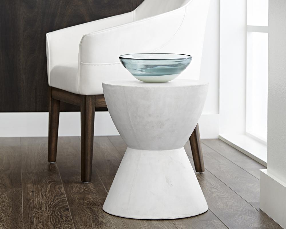 Logan End Table - White