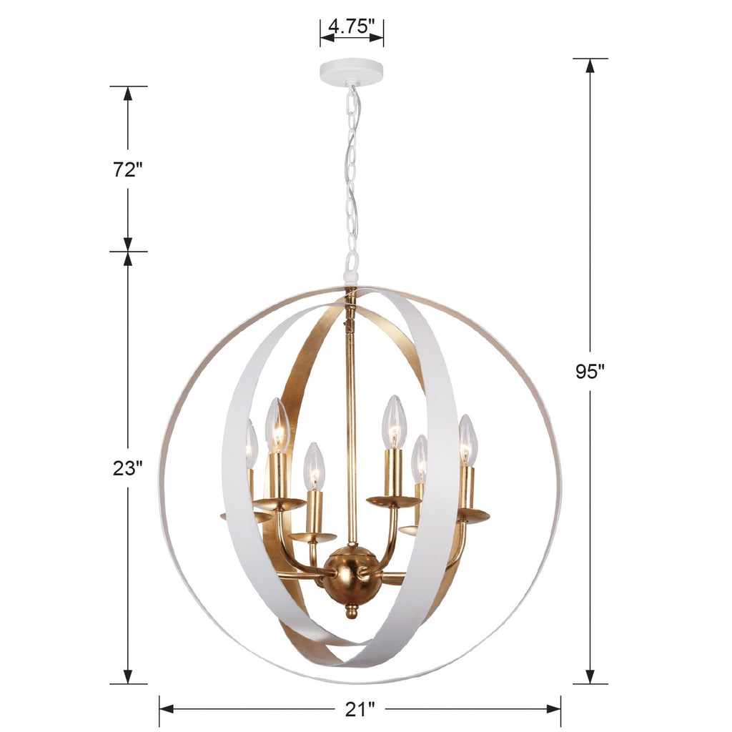 Luna 6 Light Chandelier