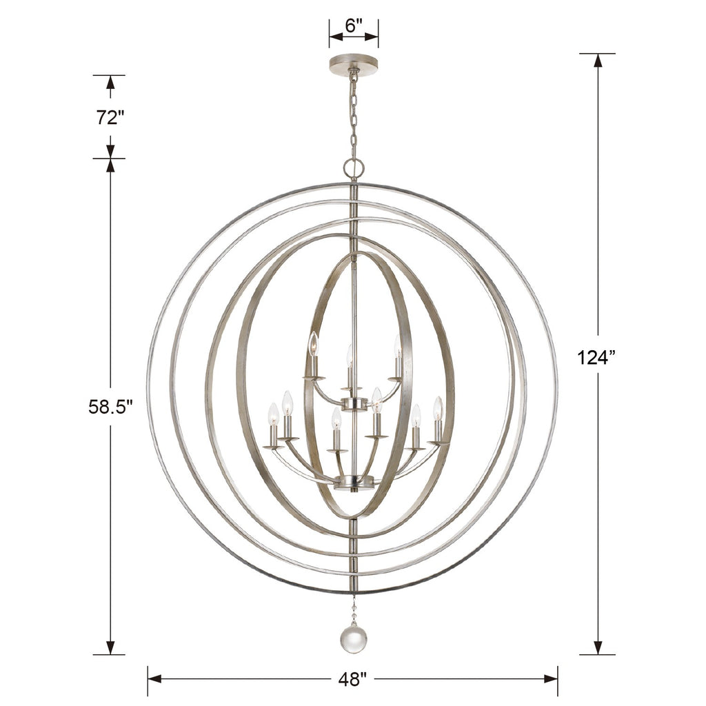 Luna 9 Light Chandelier