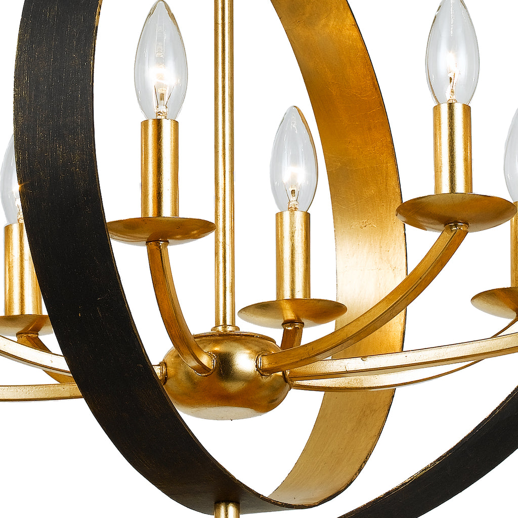 Luna 8 Light Oval Chandelier