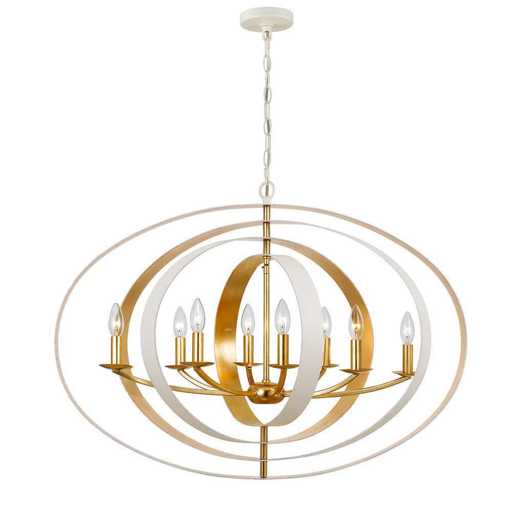 Luna 8 Light Oval Chandelier