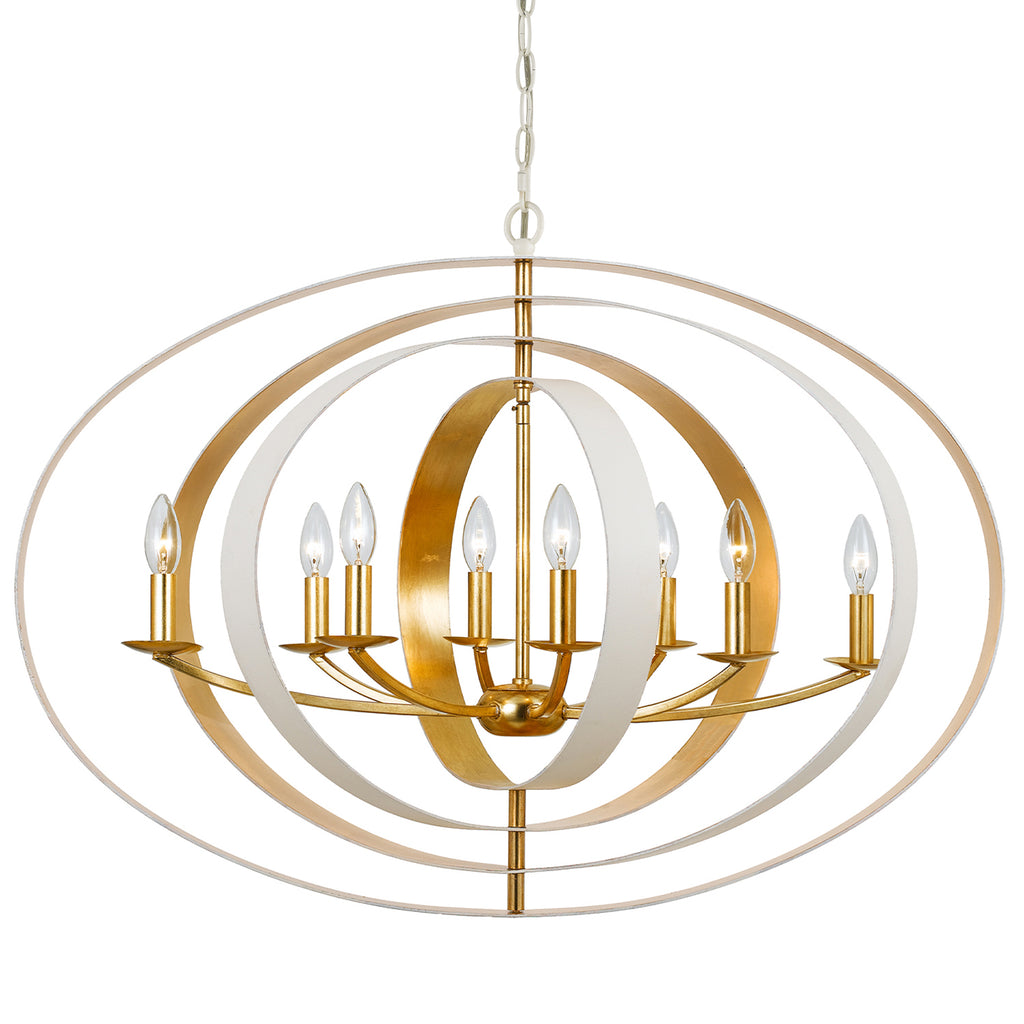 Luna 8 Light Oval Chandelier