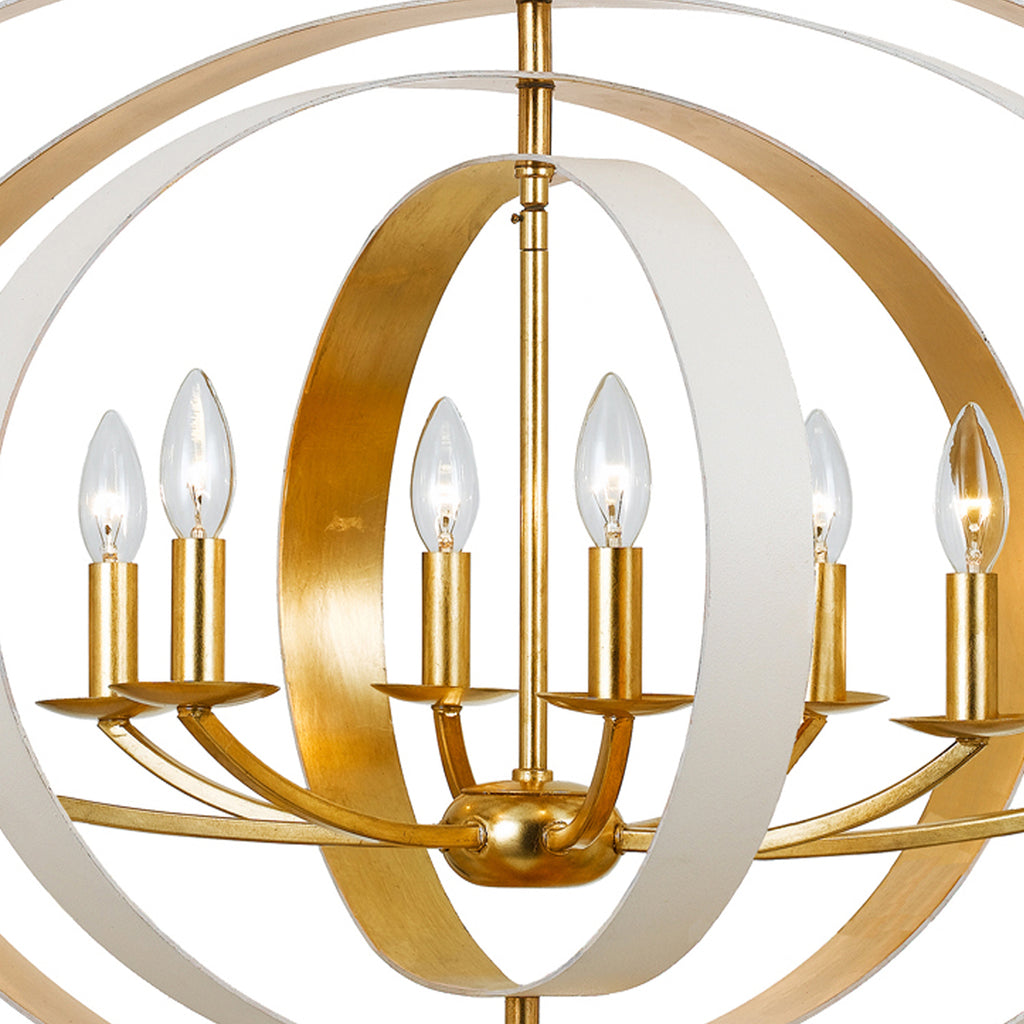 Luna 8 Light Oval Chandelier