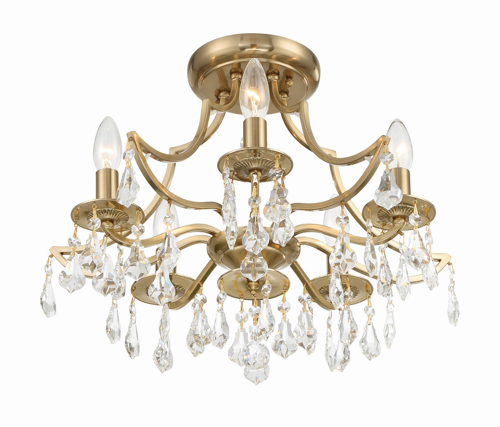 Cedar 5 Light Semi Flush