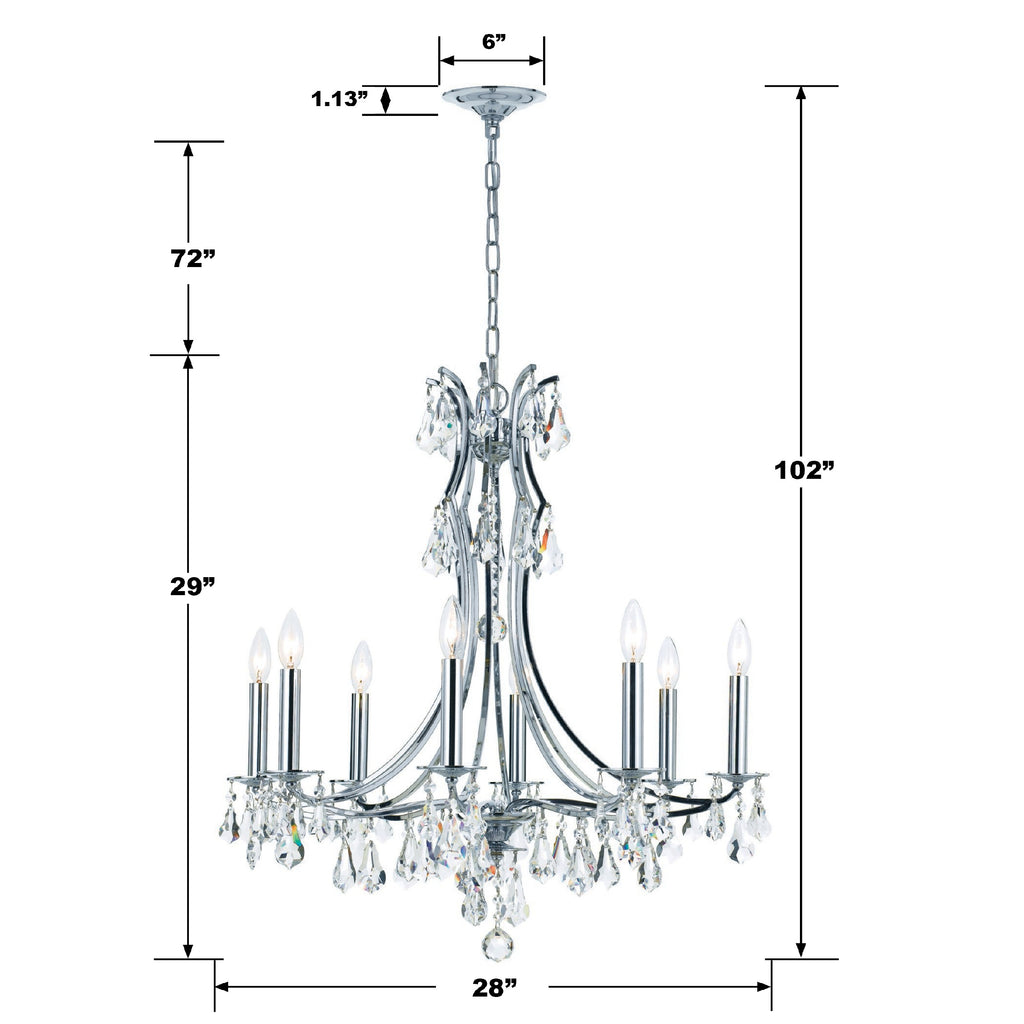 Cedar 8 Light Chandelier