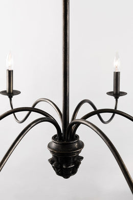 Poppy Hill Chandelier 23" - Pompeii Silver