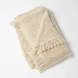 Textured Boucle Throw : Textured Boucle Throw (Natural)