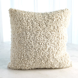 Textured Boucle Pillow : Textured Boucle Pillow (Natural)