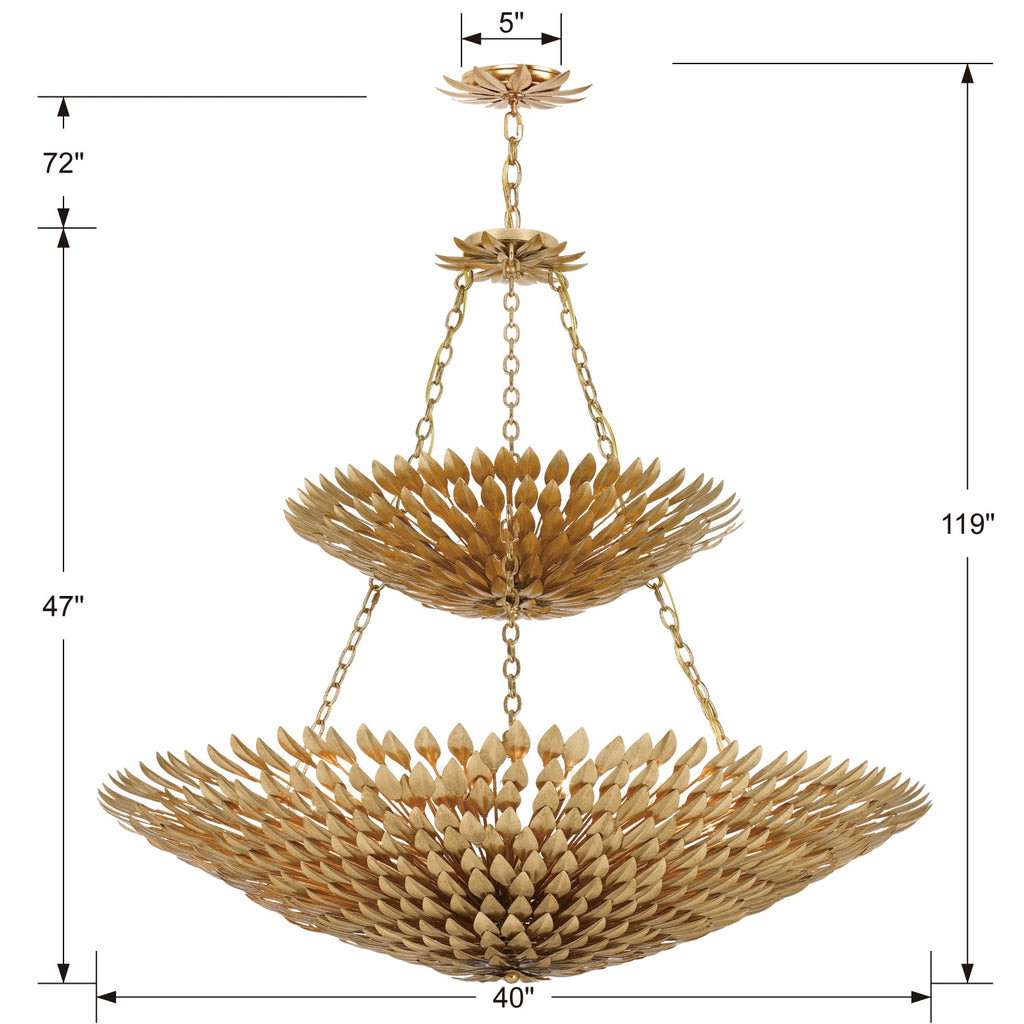 Broche 18 Light Chandelier