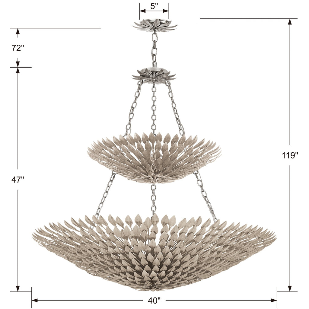 Broche 18 Light Chandelier