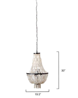 Capsize Chandelier-Bronze-Natural-5CAPS-CHO