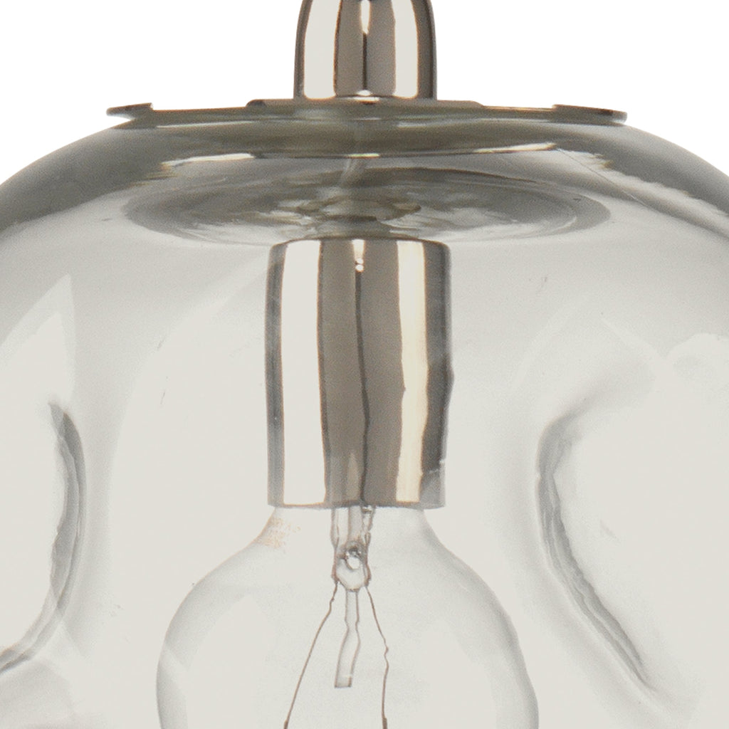 Dimpled Glass Pendant-Clear-5DIMP-LGC