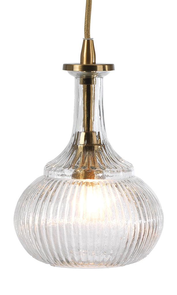 Olive Carafe Pendant-Clear