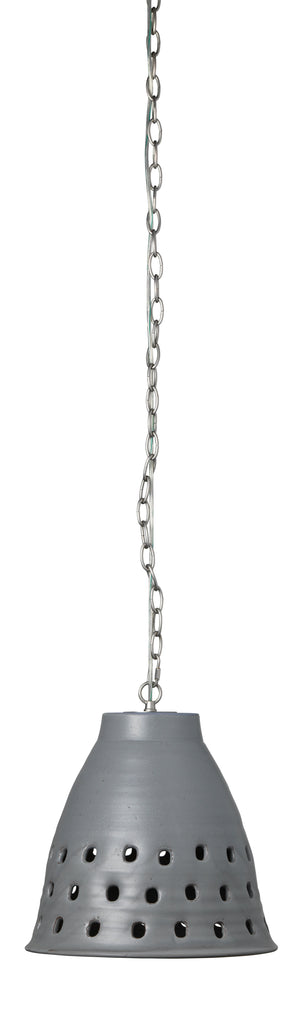 Long Perforated Pendant-Grey-5PERF-TAPEG