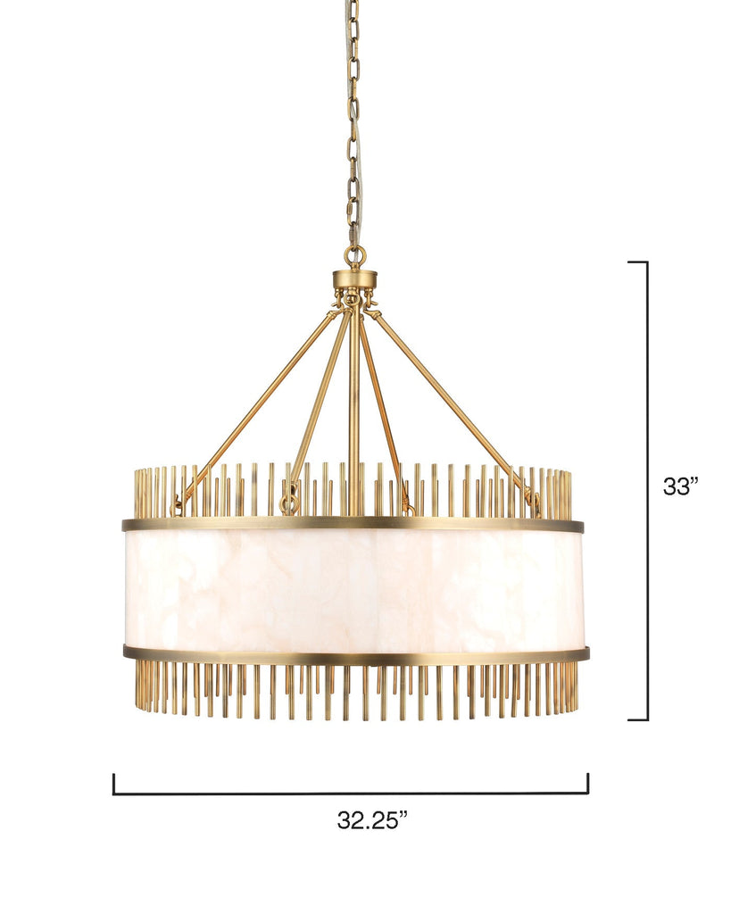 Upsala Chandelier-Brass-5UPSA-ABA