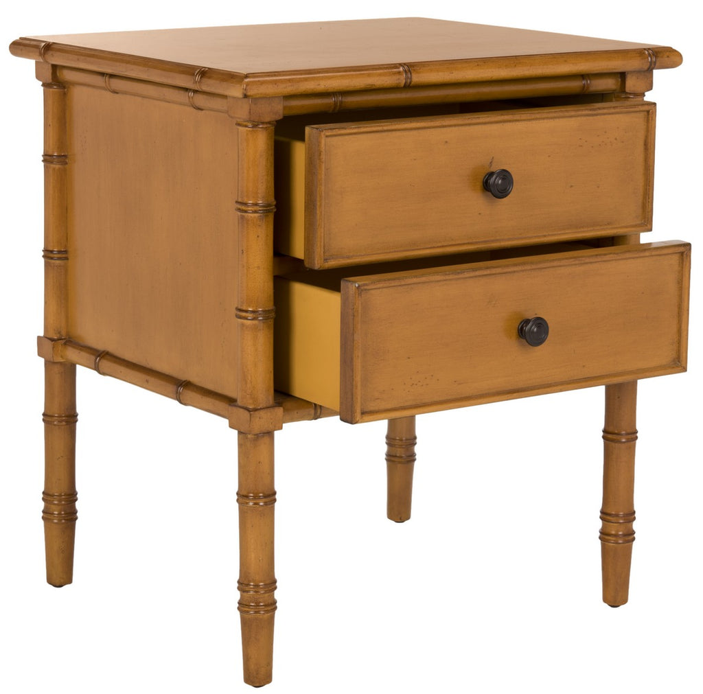 Niah 2 Drawer Nightstand, Brown