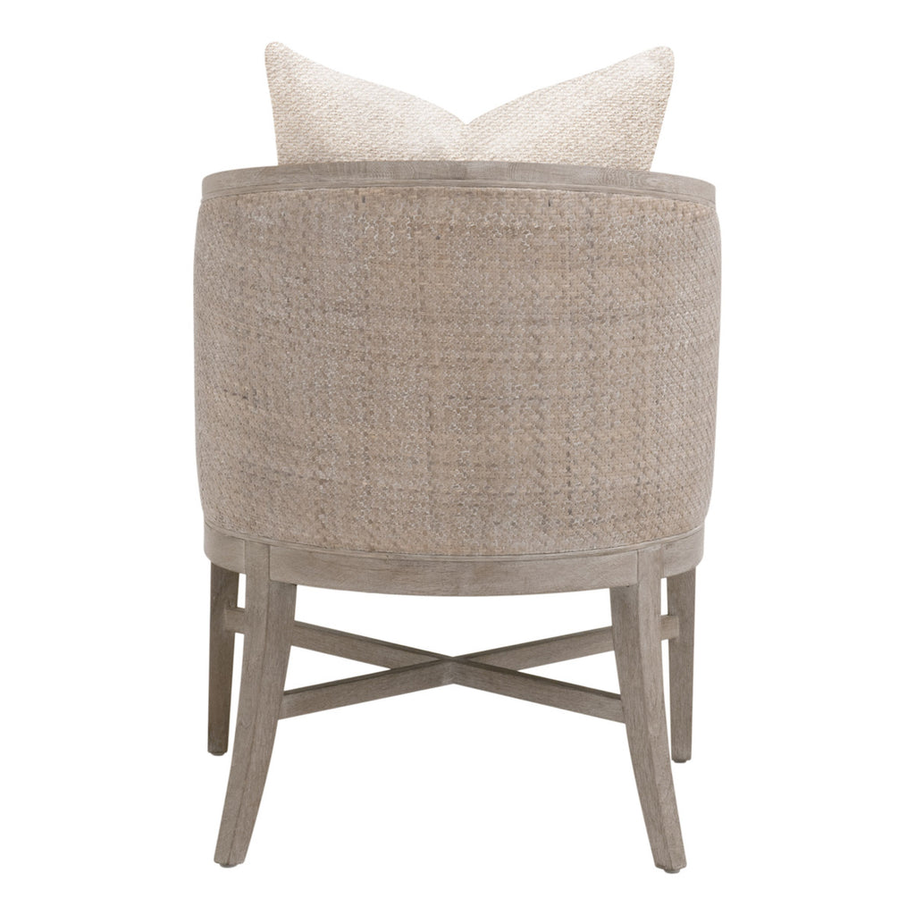 Mcguire Arm Chair - Livesmart Gellar-Linen, Natural Grey Oak & Cane