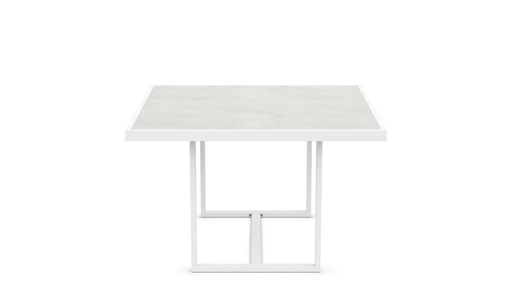 Pavia - 48" Dining Table - White - Helena Dekton