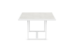 Pavia - 48" Dining Table - White - Helena Dekton