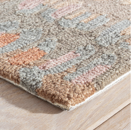Paint Chip Stone Hand Micro Hooked Wool Rug