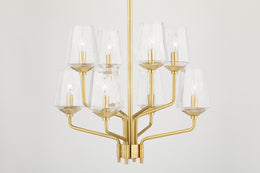 Kayla Chandelier - Aged Brass