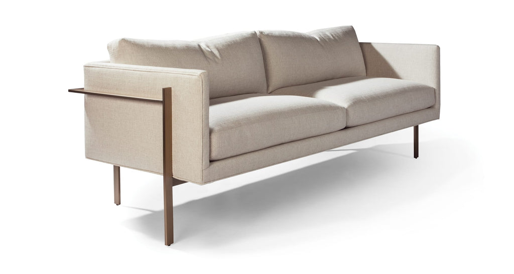 Drop In Sofa With Brushed Bronze Legs