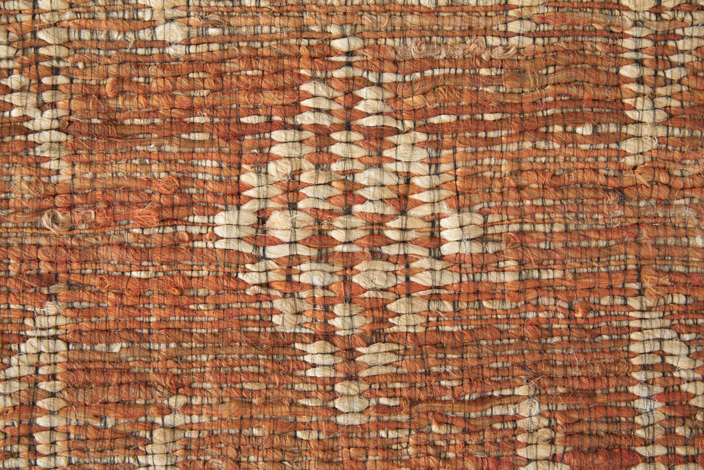 Lilliana Transitional Geometric Orange Ivory Tan Area Rug (3'6" x 5'6")