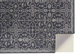 Fallon Traditional Oriental Blue Gray Area Rug (10' x 14')