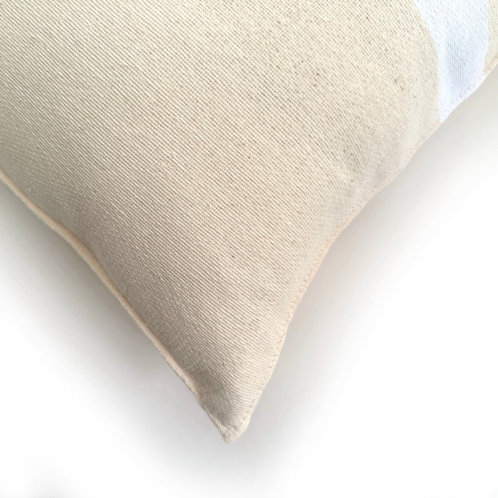 Woven Block Pillow Case Natural With Natural