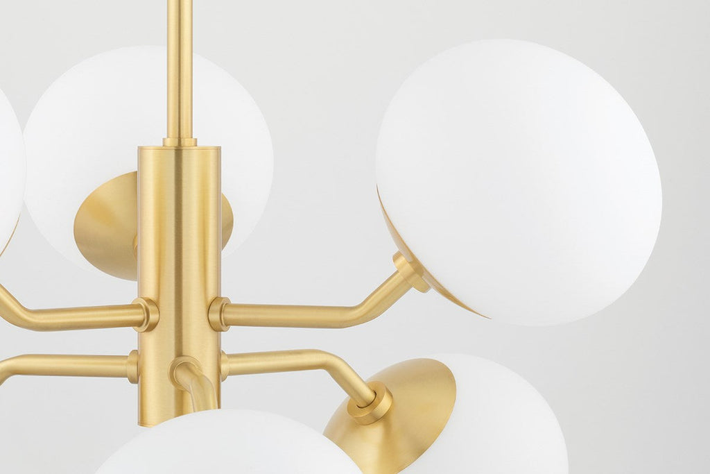 Estee Semi Flush - Aged Brass