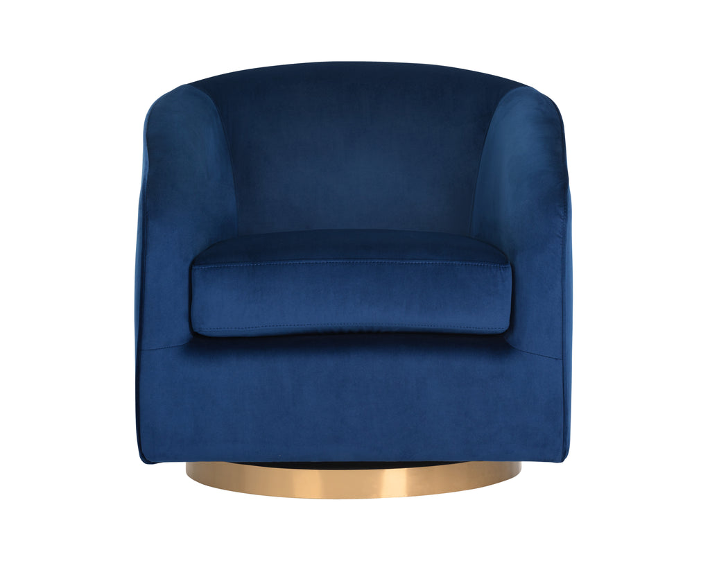 Hazel Swivel Lounge Chair Gold