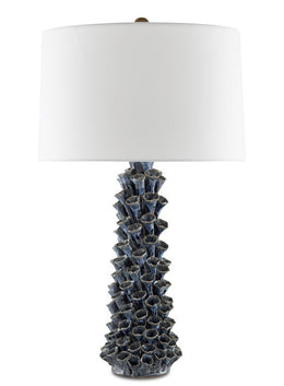 Sunken Blue Table Lamp