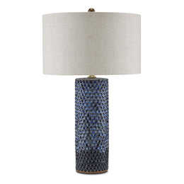 Polka Dot Blue Table Lamp