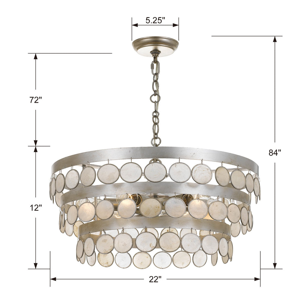 Coco 6 Light Chandelier