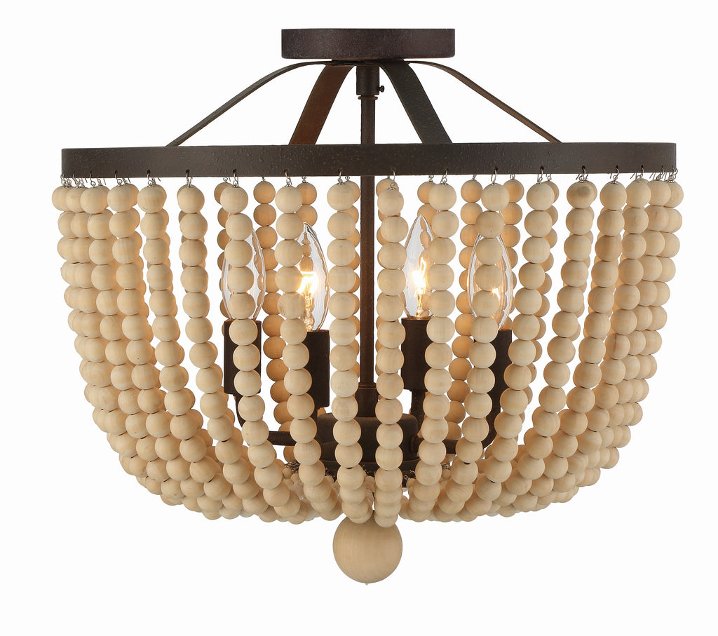 Rylee 4 Light Semi Flush