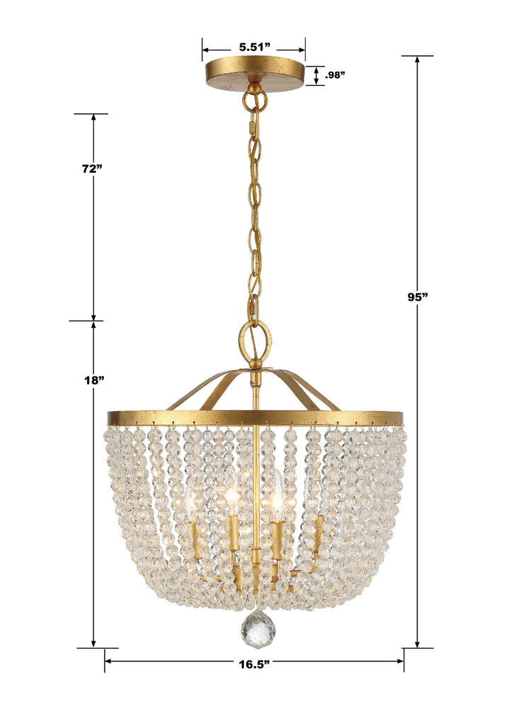 Rylee 4 Light Chandelier