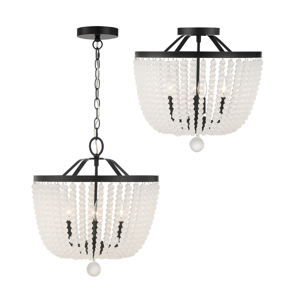 Rylee 4 Light Semi Flush