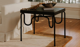 Getty Side Table Black Granite