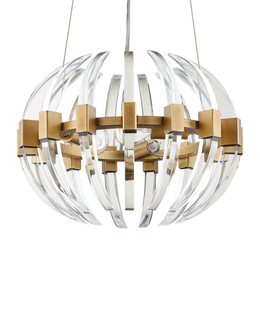 Coquette Small Brass Chandelier