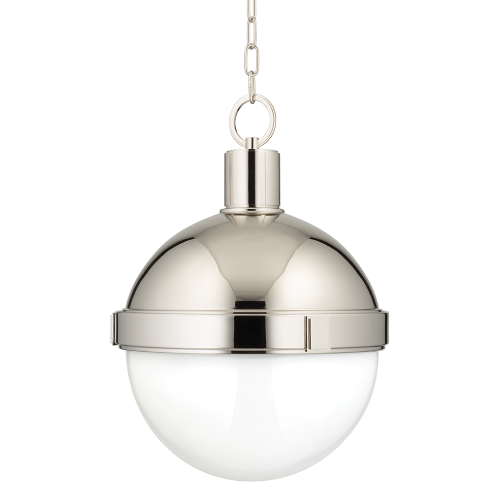 Lambert Pendant 19" - Polished Nickel