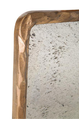 Hammered Edge Gold Mirror