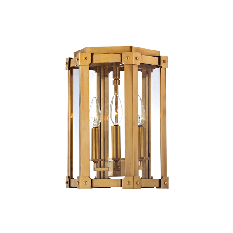 Roxbury Semi Flush - Aged Brass