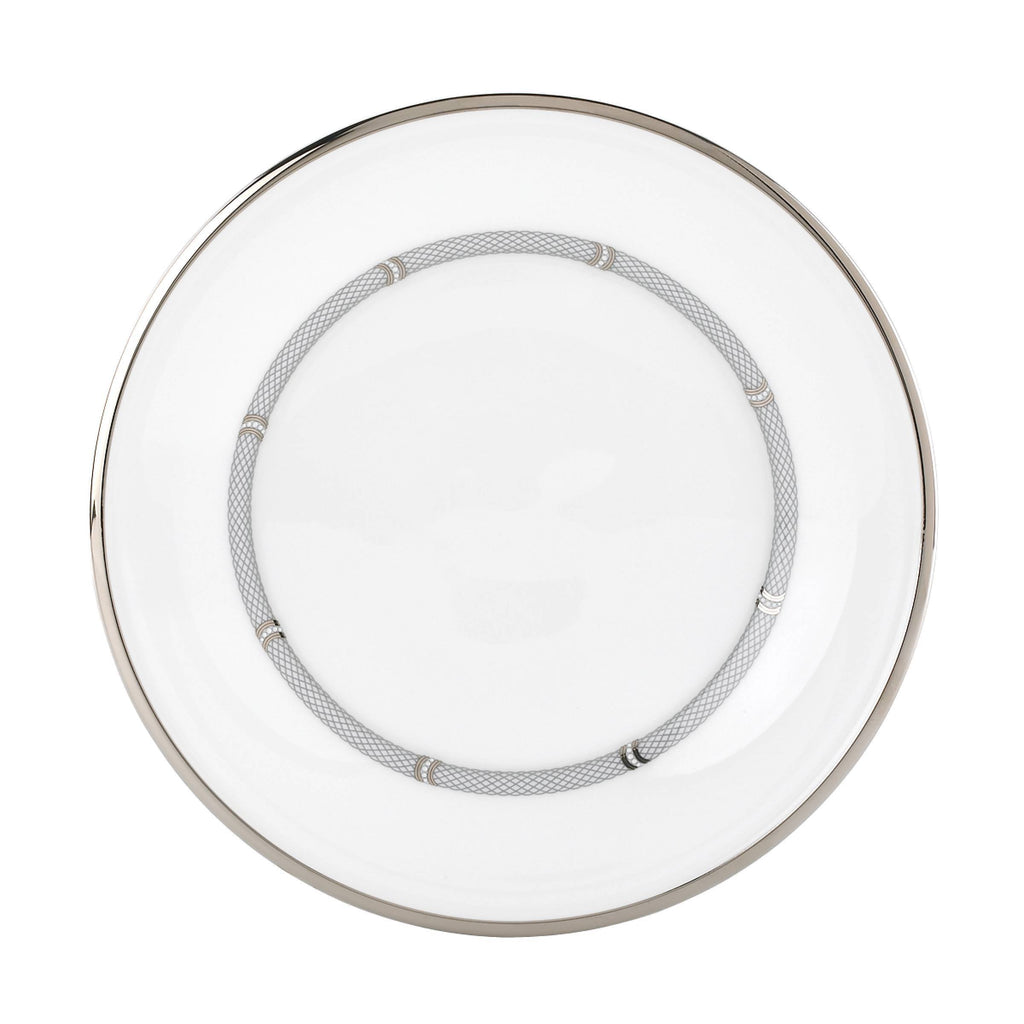 Solitaire White Accent Plate 9"