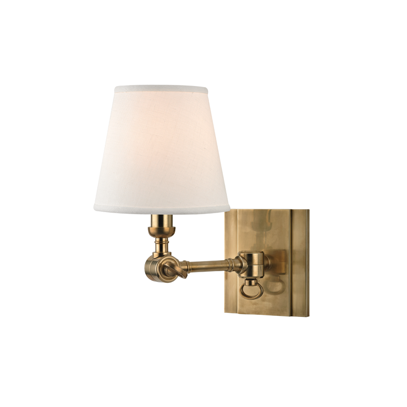 Hillsdale Wall Sconce 10" - Aged Brass