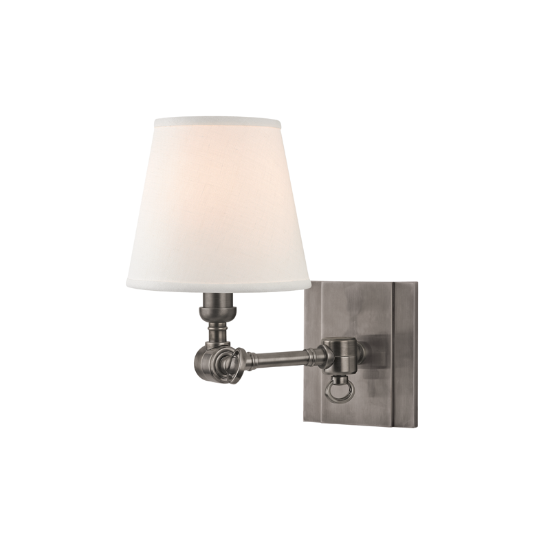 Hillsdale Wall Sconce 10" - Historic Nickel