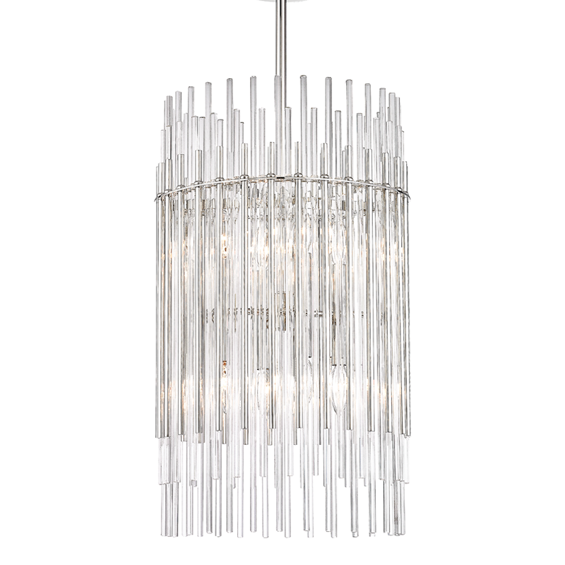 Wallis Pendant 26" - Polished Nickel